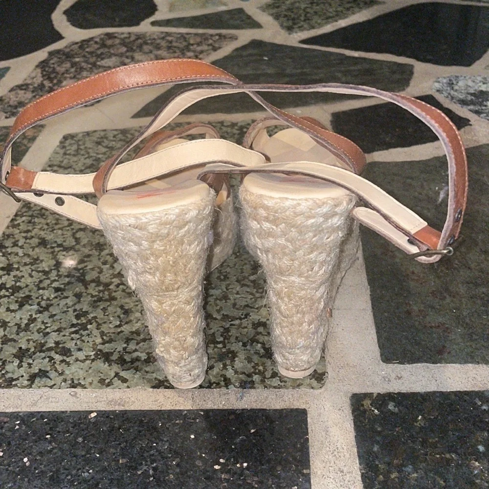 Michael Kors- Women's Suzette Espadrille Wedge Heel Sandals size 8 1/2